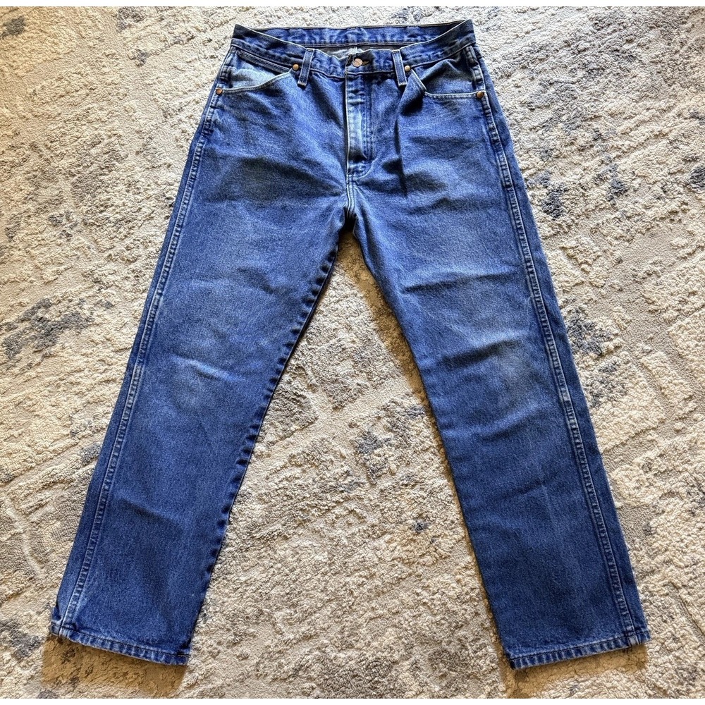 Wrangler Jeans Mens 36x30 Blue Cowboy Cut Original Fit Western 13MWZ